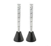 2 probadores de medidor de flujo de gas para antorchas de soldadura TIG MIG, para regulador de argón 0-25 L/min con bola de metal, tubo ABS resistente al calor, herramienta de lectura de doble escala