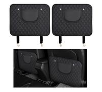 2 × Protector Asiento Coche Respaldo para BMW 5 Series 5er Serie 5 E60 E61 M5 2005 2006 2007 2008 2009 2010, Almohadilla Antipatadas para Asientos Traseros de Coche con Almacenamiento,Black