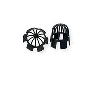 2 protectores de canalón de plástico de 2.5 pulgadas | Protectores de hojas para canalones | Protector de bajantes | Protectores de hojas de tubo de drenaje | Accesorio de canalón y agua de lluvia |