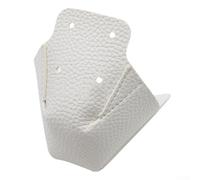 2 protectores de dedos de piel para patines en línea, diseñados para prevenir arañazos y fácil mantenimiento (blanco)