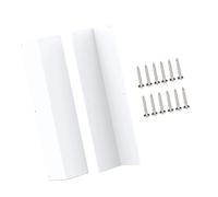 2 protectores de esquina laterales con ángulos de 89°, protector de metal inoxidable para paredes al aire libre, protectores de revestimiento de metal