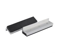 2 protectores de mandíbula suaves para tornillo de banco de metal, almohadillas de aleación de aluminio y goma con agarre antideslizante, diseño de cajón de instalación rápida para abrazaderas de 3 a