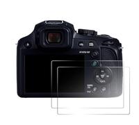 2 protectores de pantalla compatibles con Panasonic LUMIX FZ82 FZ80 ZS70 TZ90 TZ95 FZ80D FZ82D FZ85 FZ85D TZ85, película de vidrio templado transparente de dureza 9H, accesorios de cámara digital