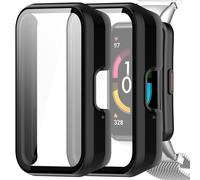 2 protectores de pantalla para Samsung Galaxy Fit 3, 31 x 45 mm, protector de pantalla de reloj completo para entusiastas del estilo de vida activo, TPU + PC + vidrio templado, ultra transparente y