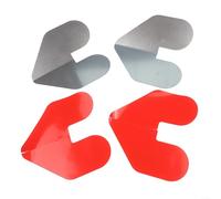 2 protectores de quilla de arco de acero inoxidable con respaldo de fácil adhesivo para una cobertura protectora contra impactos de acoplamiento en el arco del barco