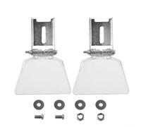 2 protectores de seguridad para amoladora de banco con soportes, protectores oculares de acero inoxidable y ABS para amoladoras de 125 mm, kit de cubierta de protección transparente, color plateado