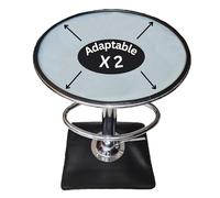 ✮ 2 protectores de suelo redondos para taburetes de bar o sillas de bar, resistentes a los arañazos, material de calidad profesional, perfil delgado de 2,7 m