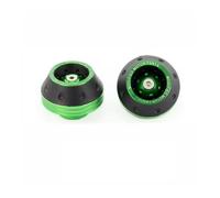 2 Protectores Deslizantes Delanteros Anticaídas para Motocross Universales para Protección Ruedas De Motocicleta Topes Anticaida(2pcs Green)