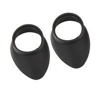 2 protectores oculares de goma de 27 mm de diámetro interior, plegables, compatibles con microscopios, instrumentos oculares y telescopios.