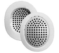 2 Protectores oculares para después de la cirugía, Parche Ocular médico de Aluminio Transpirable con Correa elástica extendida y Cubierta de Tela Blanca para Adultos