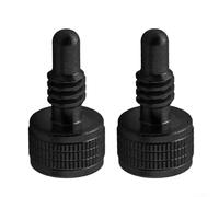 2 protectores para tacos de billar, cubierta inferior para taco de billar, tornillo de peso, aleación de aluminio, para 5 tipos de juntas, negro, 17 mm, equipo de protección (diente redondo estándar)