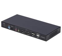 2 Puerto 4K 60Hz Displayport KVM Interruptor Con Dual Vista Vídeo Matriz Soporte