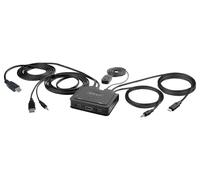 2 Puerto Híbrido Digital A/V Cable / Usb-C KVM Interruptor - C2-H46-UAC-CBL-KVM