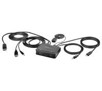2 Puerto Híbrido USB & Usb-C 4K Displayport KVM Interruptor - C2-D46-UAC-CBL-KVM
