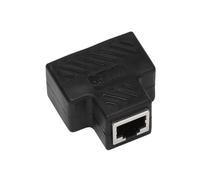 2 Puerto RJ45 Splitter Adaptador LAN Red Extensor Ethernet Conector Plug Lot 6pcs