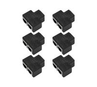 2 Puerto RJ45 Splitter Adaptador LAN Red Extensor Ethernet Conector Plug Lot 6pcs
