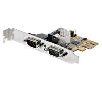 2 Puerto Rs232 Db9 Serial Pci-Express Adaptador Tarjeta Con 16C1050 Uart