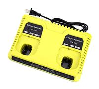 2 puertos P117 cargador rápido para Ryobi 18V batería ONE+Max litio P100 P102 P103 P105 P107 P108 P117 P118 12V-18V Li-Ion NiCd NiMh batería