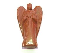 2 pulgadas de jaspe rojo hada ángel de cristal curación Reiki FENG Shui regalo energía metafísica chakra equilibrador espiritual aura VAASTU Meditación Poder hecho a mano
