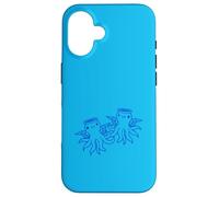 2 pulpo ángel equipo dos alas halo volando dibujos animados amigos Carcasa para iPhone 16