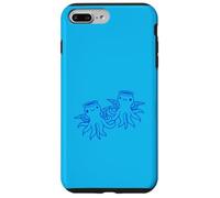 2 pulpo ángel equipo dos alas halo volando dibujos animados amigos Carcasa para iPhone 7 Plus/8 Plus