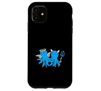 2 Pulpo Diablo Ángel Cielo Equipo Infierno Amigos Dos Pareja Carcasa para iPhone 11