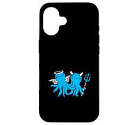 2 Pulpo Diablo Ángel Cielo Equipo Infierno Amigos Dos Pareja Carcasa para iPhone 16