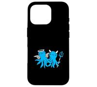 2 Pulpo Diablo Ángel Cielo Equipo Infierno Amigos Dos Pareja Carcasa para iPhone 16 Pro