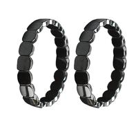 2 Pulsera De Hematita Para Hombre, Hematite Bracelet For Men, Restore Confidence & Your Edge, Casual Formal Masculino Pulsera De Hematita Para Hombres Para La Confianza, Fathers Husbands Boyfriends