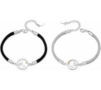 2 pulseras a juego para parejas, pulseras de El Principito y el Zorro, pulseras de relación de larga distancia para él y ella, regalos de cumpleaños y Navidad para hombres, mujeres, novio, novia