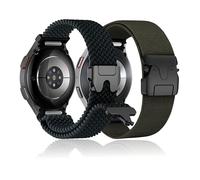 2 pulseras de nailon de un clic para Samsung Galaxy Watch 7 6 5 4 FE Band 40 44 mm hombres/mujeres, correa de hebilla de paracaídas, correa deportiva para Galaxy Watch 6&4 Classic 47 43 46 42 mm/5 Pro