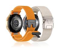 2 pulseras de nailon de un clic para Samsung Galaxy Watch 7 6 5 4 FE Band 40 44 mm hombres/mujeres, correa de hebilla de paracaídas, correa deportiva para Galaxy Watch 6&4 Classic 47 43 46 42 mm/5 Pro