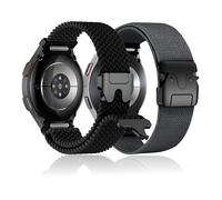 2 pulseras de nailon de un clic para Samsung Galaxy Watch 7 6 5 4 FE Band 40 44 mm hombres/mujeres, correa de hebilla de paracaídas, correa deportiva para Galaxy Watch 6&4 Classic 47 43 46 42 mm/5 Pro