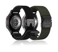 2 pulseras de nailon de un clic para Samsung Galaxy Watch 7 6 5 4 FE Band 40 44 mm hombres/mujeres, correa de hebilla de paracaídas, correa deportiva para Galaxy Watch 6&4 Classic 47 43 46 42 mm/5 Pro