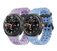 2 pulseras Ocean Sport compatibles con Samsung Galaxy Watch 8, 44 mm, 40 mm, Galaxy Watch 8 Classic 46 mm, no Gap impermeable de silicona deportiva, pulsera de repuesto para hombre y mujer