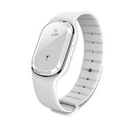 2 pulseras repelentes de mosquitos ultrasónicas, antimosquitos, reloj de pulsera con carga USB, impermeable, portátil, electrónico, sin DEET, repelente de insectos, negro y blanco