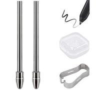 2 puntas de repuesto para Samsung S Pen, Titanium S Pen Punta Compatible con Samsung Serie Note10, Note20, Tab S6 S7 S8 S9 Series y nuevas series S22U S23U S25U con herramientas y caja de