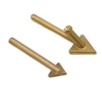 2 puntas de repuesto para soldador de plástico de 80 W, boquillas de acero dorado de 16 mm/20 mm para reparación de parachoques automático TPO TEO PP, resistencia a altas temperaturas