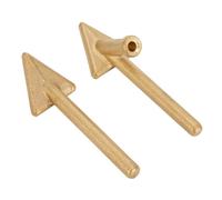 2 puntas de repuesto para soldador de plástico de 80 W, TPO TEO PP para reparación automática de parachoques, punta de acero con revestimiento dorado, tamaño de 20 mm, resistente al calor hasta 480.0