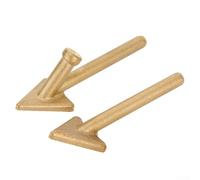 2 puntas de soldadura de repuesto para soldador de plástico de 80 W - Reparación automática de parachoques TPO/TEO/PP, puntas de acero resistentes al calor con revestimiento dorado