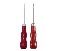 2 punzones con mango de madera, forma de calabaza, para manualidades, costura, costura, punzonado, herramientas de taladro