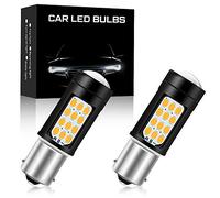 2 pz LED ámbar 1156 BA15S P21W SúperBbrillantes 2835 42SMD Luz de Dirección del Coche Señales de Giro Delanteras y Traseras 6000K 12V