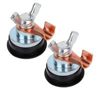 2 pzs Abrazadera de Puesta a Tierra Magnética Soldadura, Ajustable Herramienta de Soporte Soldadura Magnética Accesorio Multifuncional para Por Succión para Postes y Barandillas Metal