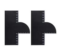 2 pzs Tarjeta de Mejora para Barberos con Indicadores Medición, Herramienta Reutilizable dar Forma La Línea del Cabello Herramienta Delineado con Spray Color para Accesorios Barbería