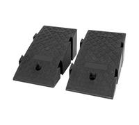 2 rampas para bordillos de 25 x 45 x 19 cm, rampa para coche, bordillo, goma alternativa, para coche, moto, silla de ruedas