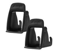 2 ranuras guía ISOFIX para asiento de coche, ayuda universal para la instalación de asiento de seguridad para niños, compatible con sistemas CYBEX ISOFIX/ISOFIX, plástico ABS duradero, guías negras