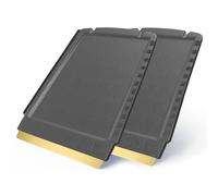 2 rascadores de hielo para coche de latón trapezoidales - rápido, sin esfuerzo y suave - 4 en 1 Murska rascador de parabrisas para coche - pequeño y práctico - rascador de nieve para coche eficiente