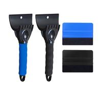 2 Rascadores De Hielo para Coche Y 2 Rascadores para Coche, Herramientas De Limpieza De Nieve De Invierno, Palas Antideslizantes, Accesorios De Herramientas para Coche
