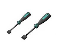2 raspadores de juntas de acero al cromo vanadio, removedor de carbono resistente para limpieza de bloques de motor de culata (verde)