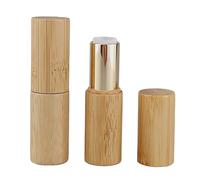 2 recipientes vacíos para pintalabios 5G, mini botellas de bálsamo labial para niñas y mujeres, maquillaje B plateado, 9,1 x 2 cm, Oro 9,1 x 2 cm, 9.1x2cm